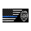 Police Badge Honor Split Flag - Thin Blue Line - LEO/Police