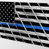 Multi-Panel Metal American Flag - Thin Blue Line - LEO/Police