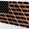 Multi-Panel Metal American Flag - Black/Copper