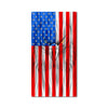 Firefighter Ghost Eagle Vertical American Flag - Red/Silver/Blue