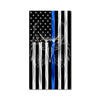 Police Thin Blue Line Ghost Eagle Vertical American Flag - Thin Blue Line - LEO/Police