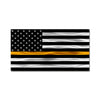 Police Thin Blue line American Flag Gift - Thin Gold Line- Dispatch