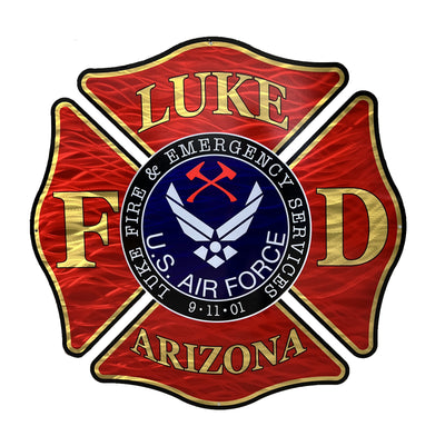 Custom Fire Department Logo Metal Sign