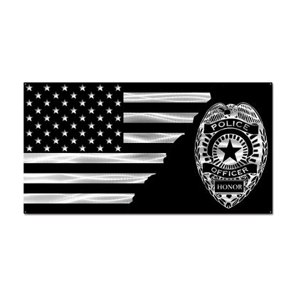 Flag - Police Badge Honor Split Flag