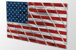 Flags - Police Thin Blue Line Multi-Panel Metal American Flag Gift