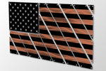 Flags - Police Thin Blue Line Multi-Panel Metal American Flag