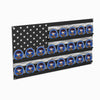 Metal American Flag Challenge Coin Holder - Black/Silver