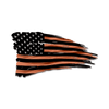 Distressed American Battle Flag - In Stock - Black/Copper