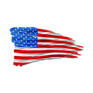 Flag - Thin Blue Line Distressed American Battle Flag Gift