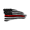 Distressed American Battle Flag - In Stock - Thin Red Line - Fire