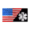 EMS American Split Flag - Red/Silver/Blue