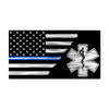 EMS American Split Flag - Thin Blue/Silver/Blue - EMS