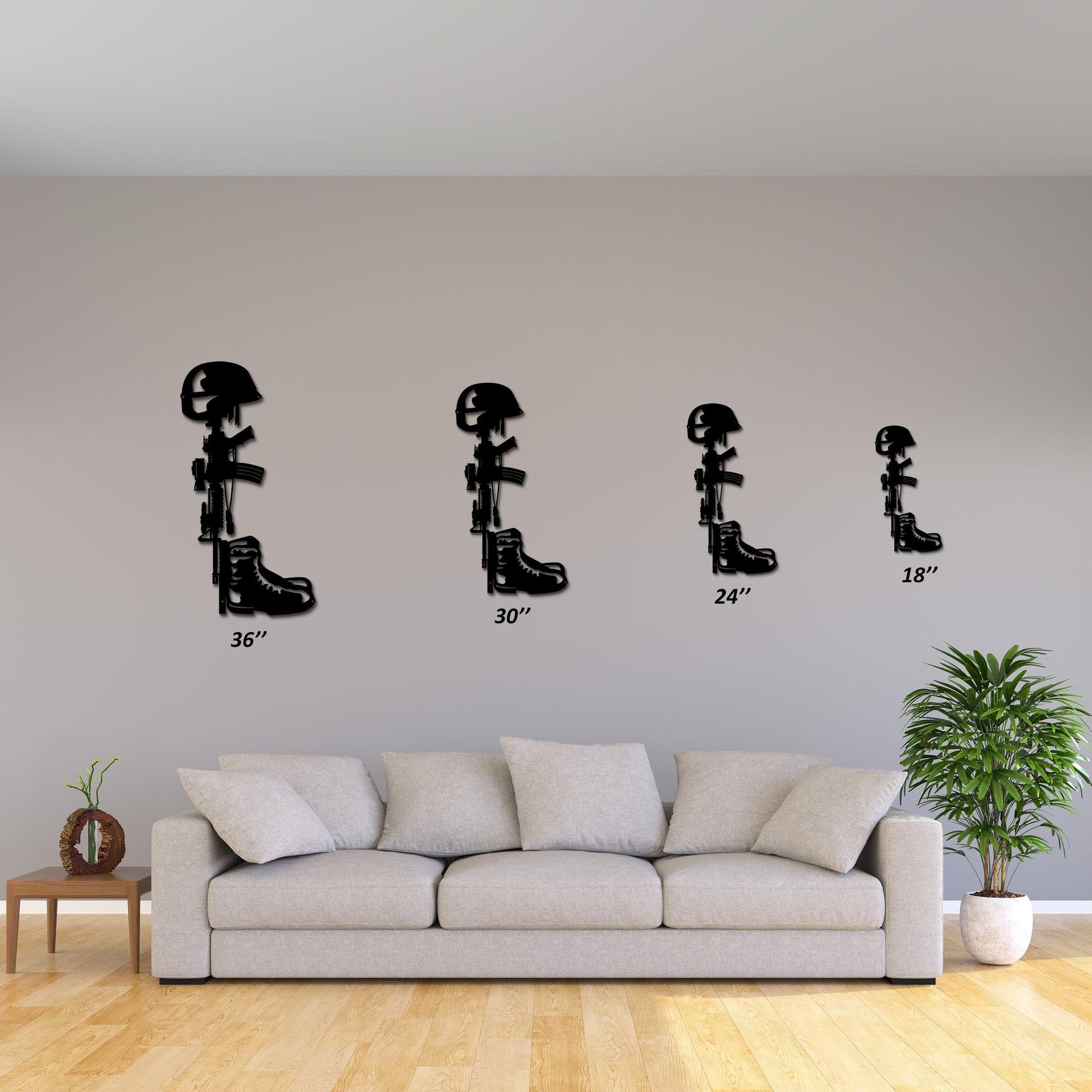 Home Decor - Battlefield Cross Silhouette