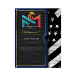 Trophies & Awards - Firefighter Carbon Fiber Portfolio Retirement Plaque