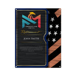 Trophies & Awards - Firefighter Carbon Fiber Portfolio Retirement Plaque