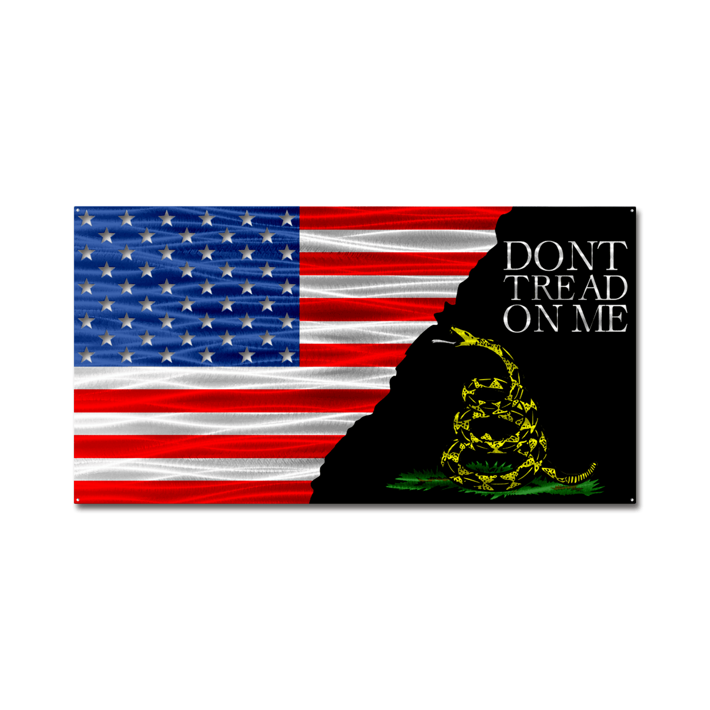 Flag - "Don't Tread On Me" Gadsden Split Flag - In Stock