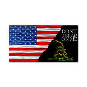 Flag - "Don't Tread On Me" Gadsden Split Flag - In Stock