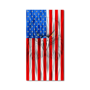 Flag - Military Ghost Eagle Vertical American Flag