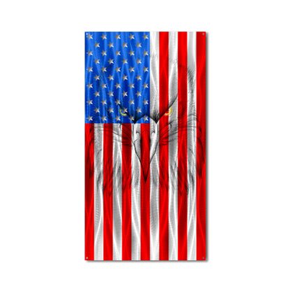 Flag - Military Ghost Eagle Vertical American Flag