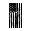 Ghost Eagle Vertical American Flag- Outlet - Black and Silver