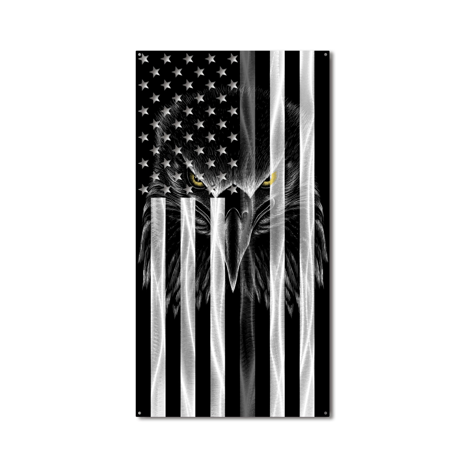 Flag - Police Thin Blue Line Ghost Eagle Vertical American Flag Gift