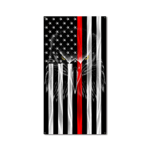 Flag - Firefighter Ghost Eagle Vertical American Flag