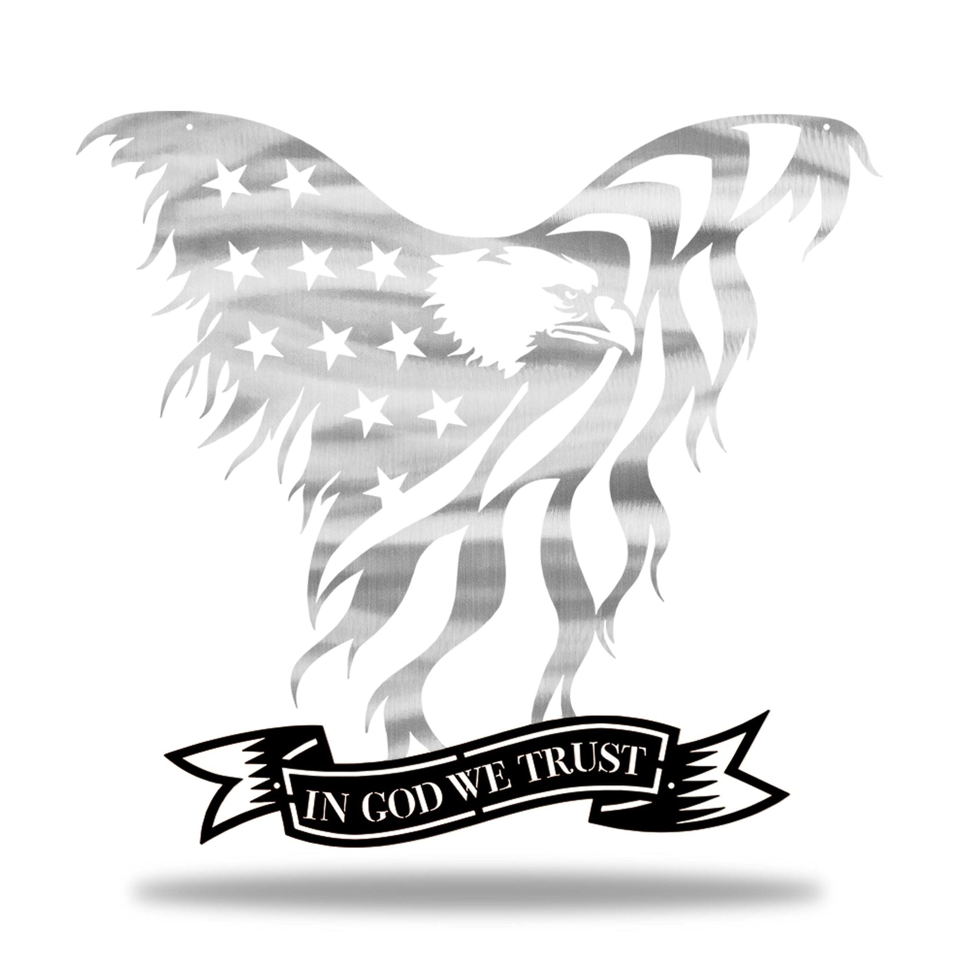 Flag - Firefighter In God We Trust Eagle