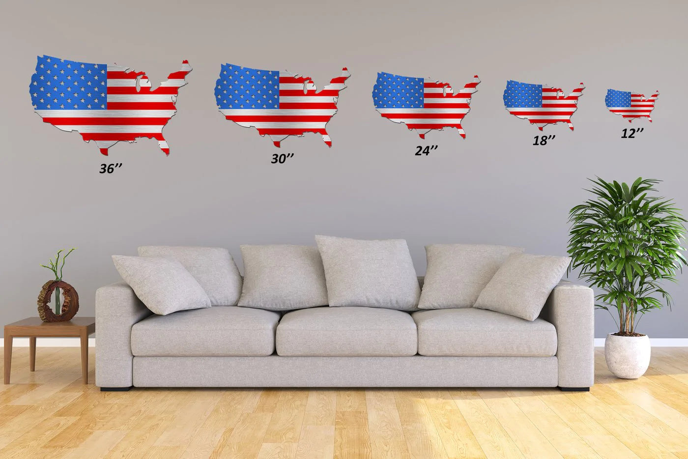 Flag - USA Map Flag Stock