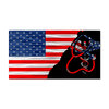 Medical American Split Flag - Red/Silver/Blue