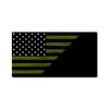 Military Personalized American Split Flag - Tactical Green
