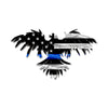 Police Thin Blue Line Rising Eagle American Flag Gift - Thin Blue Line - LEO/Police