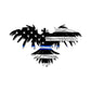 Flag - Police Thin Blue Line Rising Eagle American Flag Gift