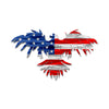 Firefighter Rising Eagle American Flag Gift - Red/Silver/Blue