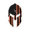 Spartan Helmet American Flag - Black/Copper
