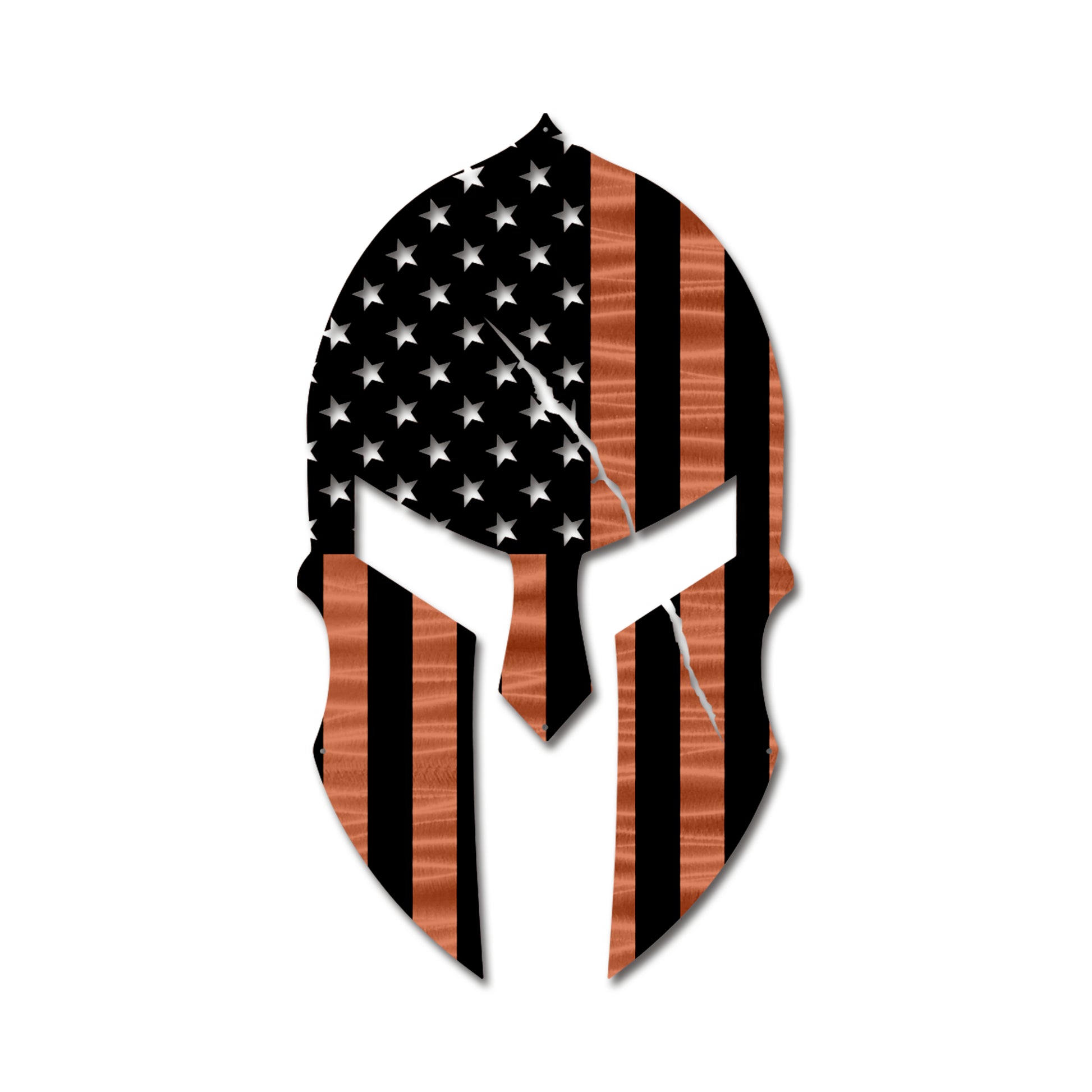 Flag - Police Thin Blue Line Spartan Helmet American Flag Gift