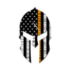 Police Thin Blue Line Spartan Helmet American Flag Gift - Thin Gold Line - Dispatch