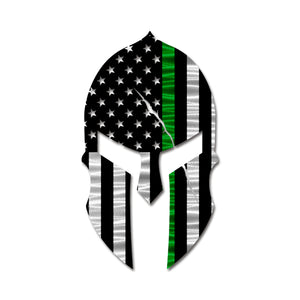 Flag - Military Spartan Helmet American Flag