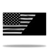 Police Thin Blue Line Personalized American Split Flag - Black/Silver