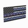 Metal American Flag Challenge Coin Holder - Thin Red Line - Fire