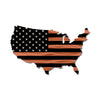USA Map Flag - Black/Copper