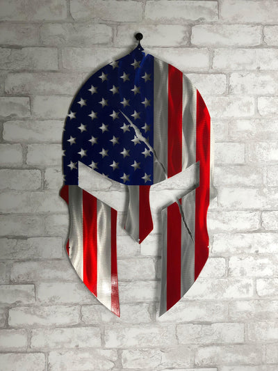 Flag - Spartan Helmet American Flag - Outlet