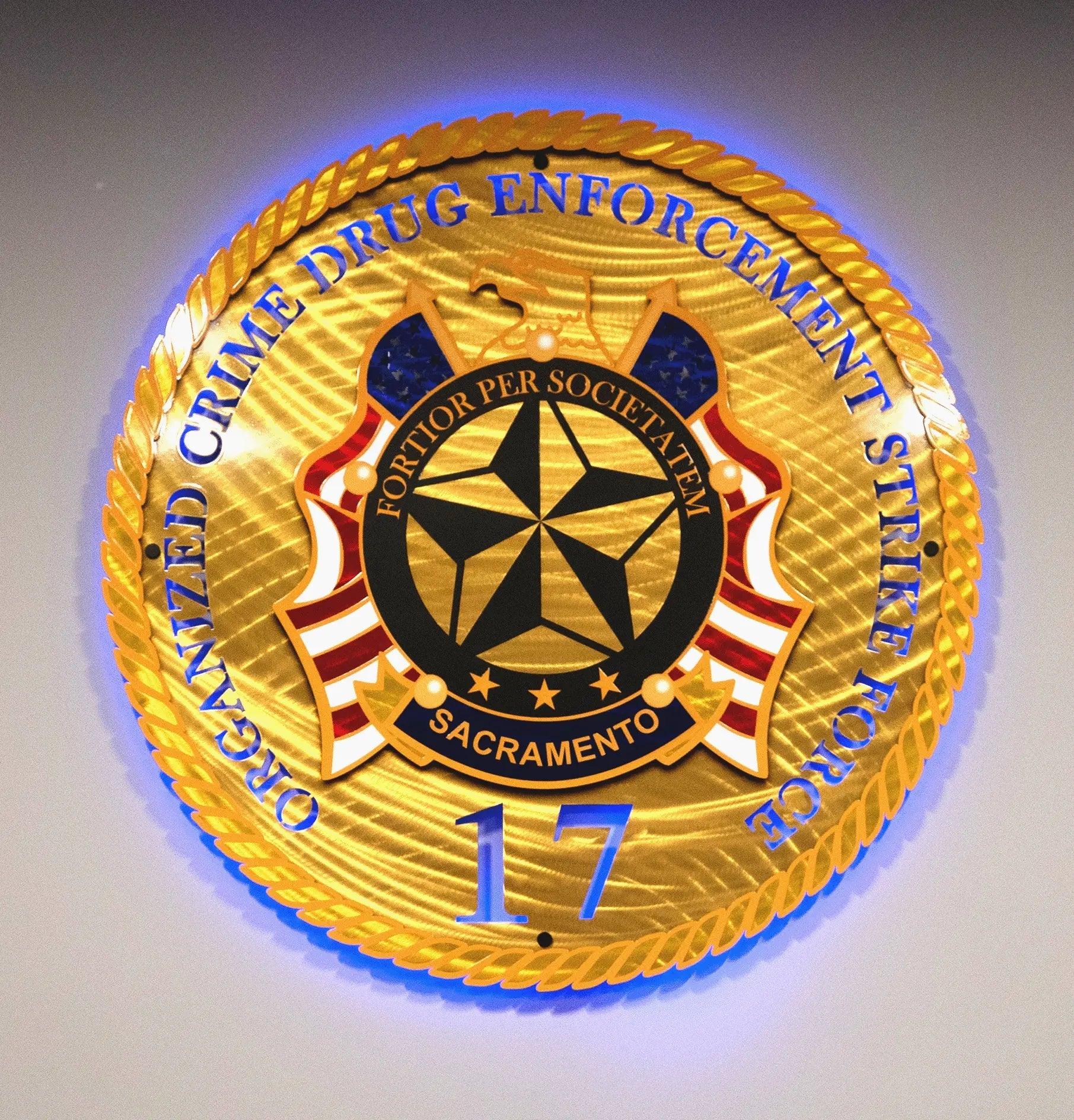 Custom Department Logo Metal Sign