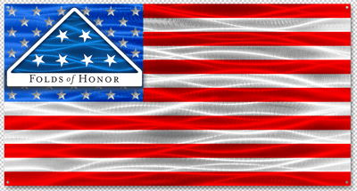 Folds Of Honor - American Flag With Logo In Union