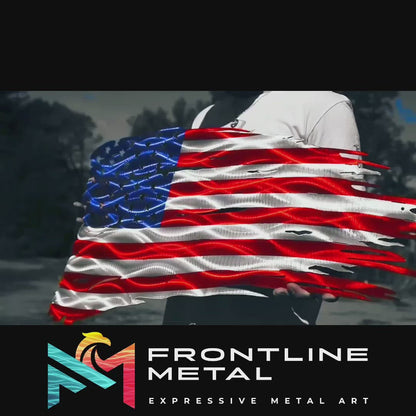Distressed American Battle Flag